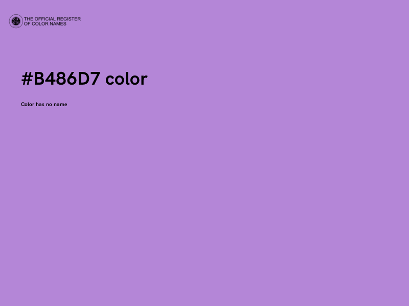 #B486D7 color image