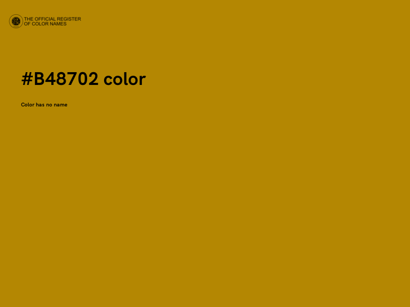#B48702 color image