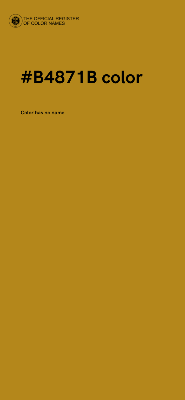 #B4871B color image