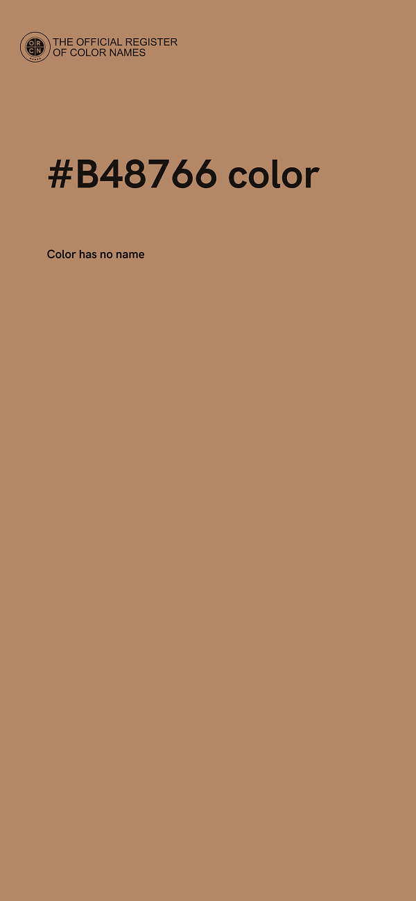 #B48766 color image