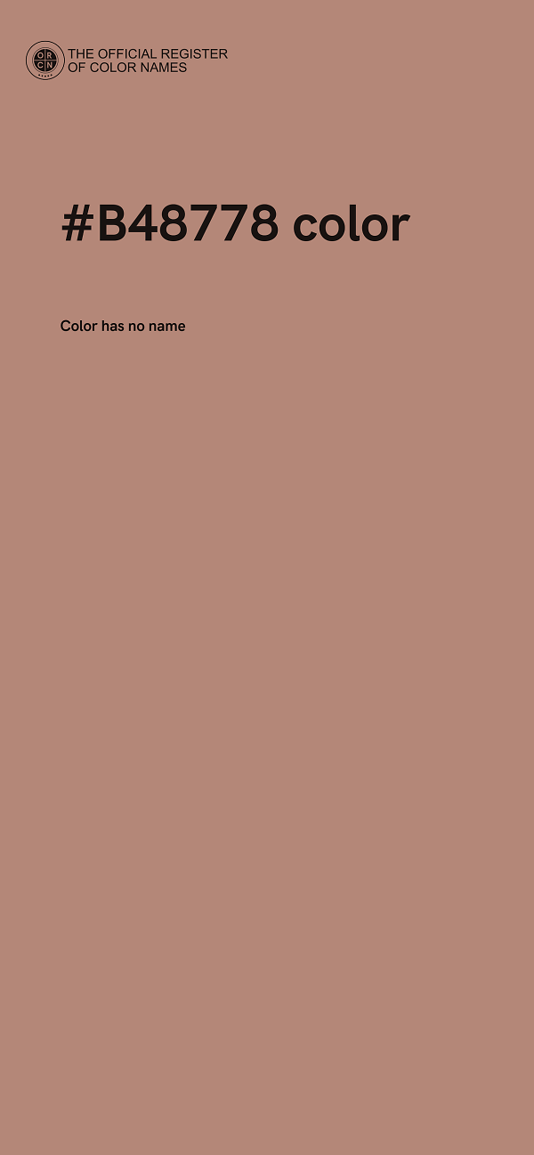 #B48778 color image