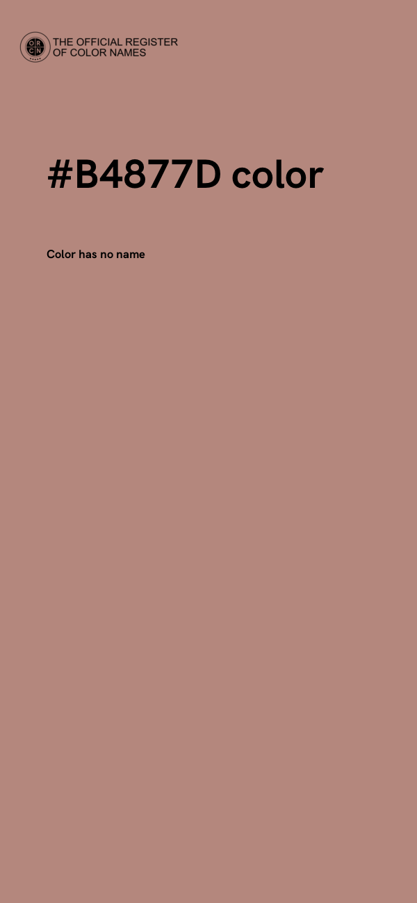 #B4877D color image
