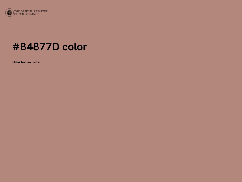#B4877D color image