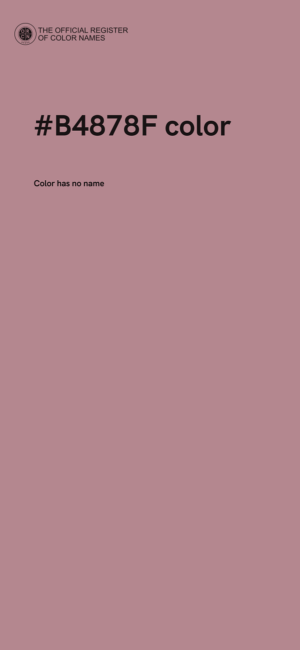 #B4878F color image