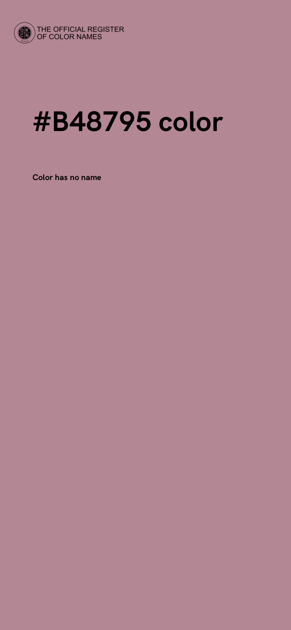 #B48795 color image