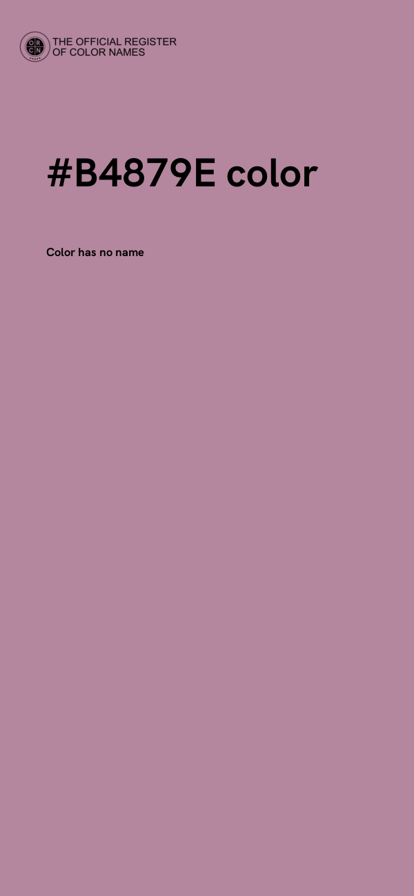 #B4879E color image