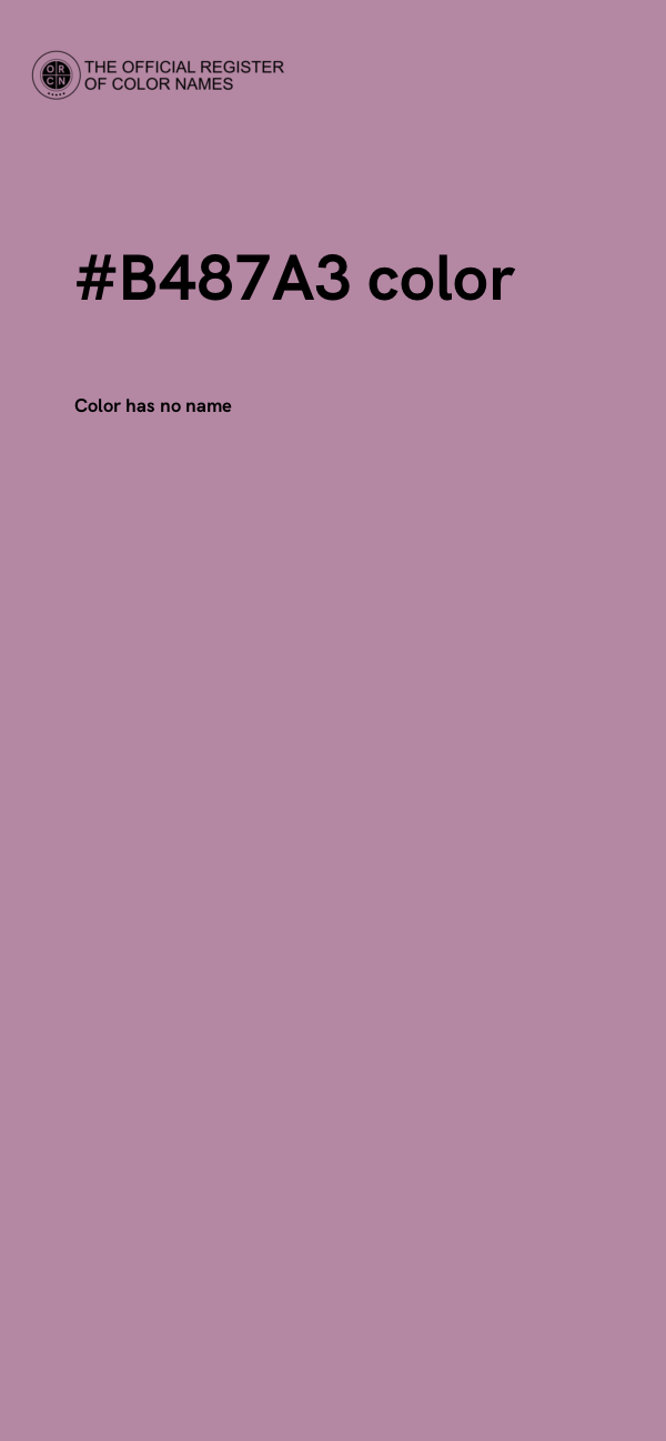 #B487A3 color image