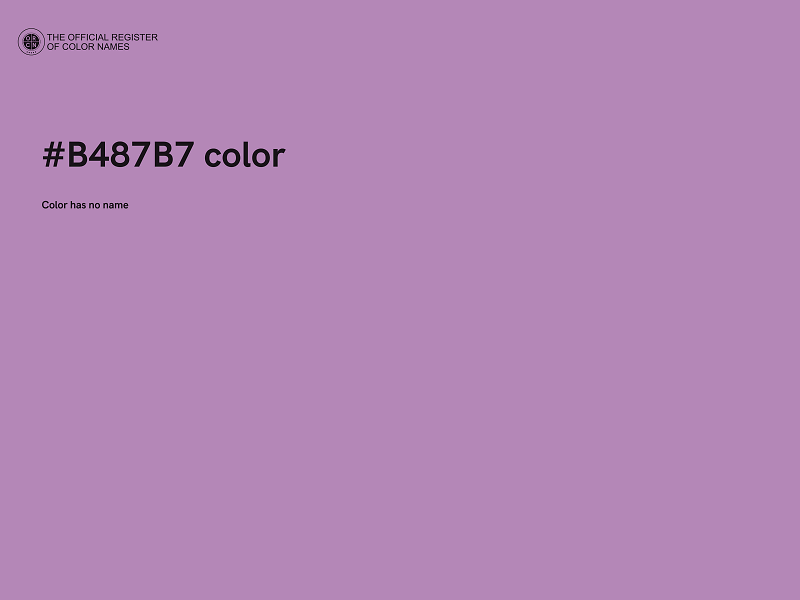 #B487B7 color image