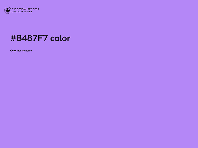 #B487F7 color image