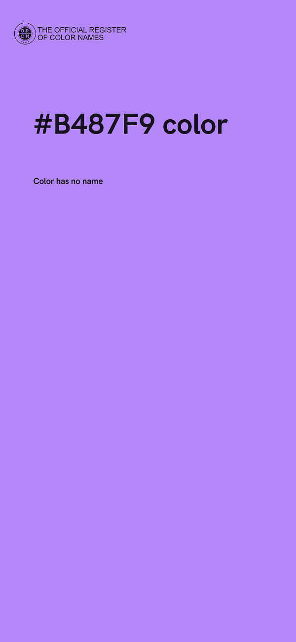 #B487F9 color image