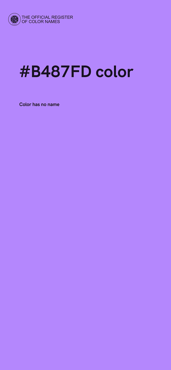 #B487FD color image
