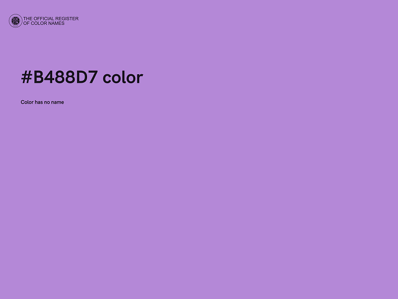 #B488D7 color image
