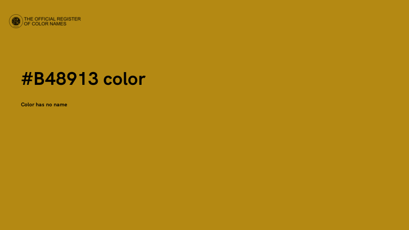 #B48913 color image