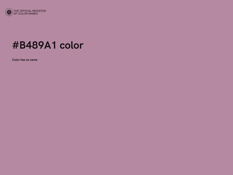 #B489A1 color image