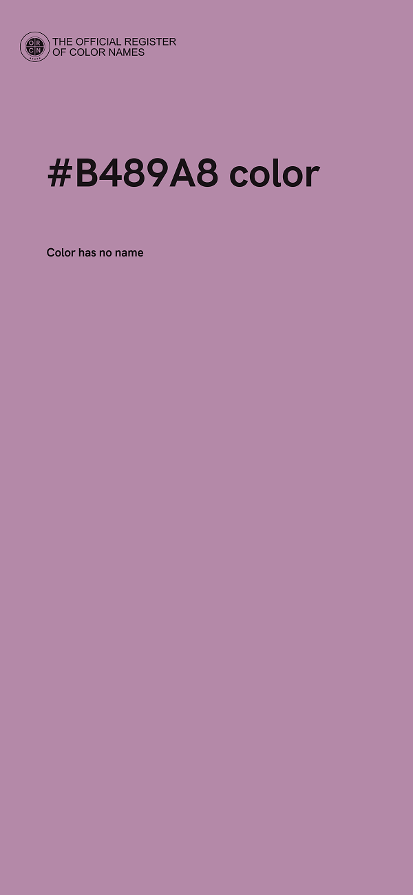 #B489A8 color image