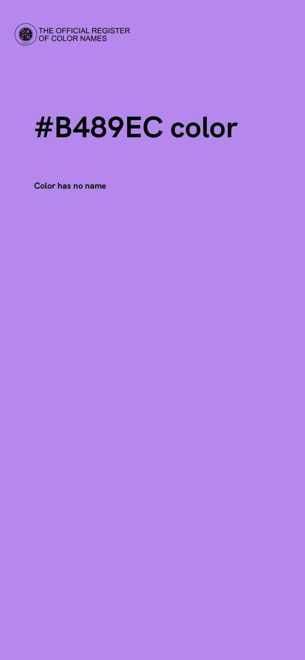 #B489EC color image