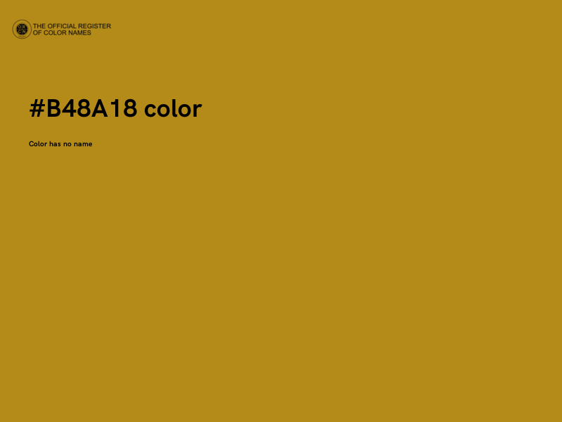 #B48A18 color image