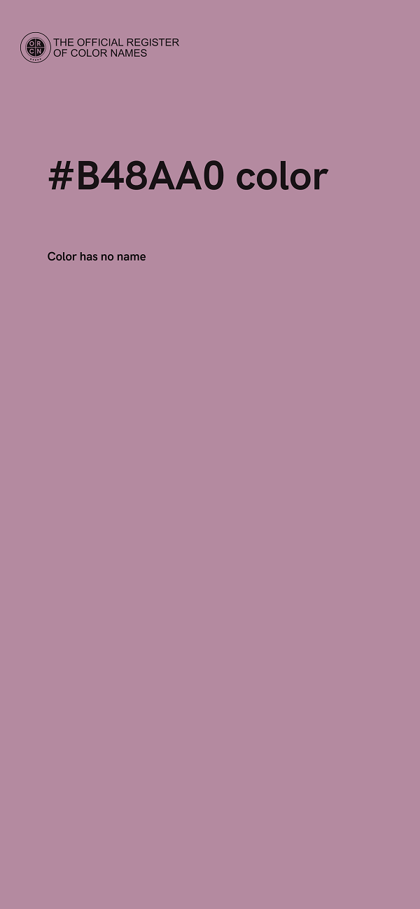 #B48AA0 color image