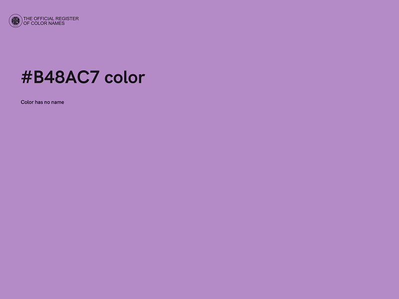 #B48AC7 color image