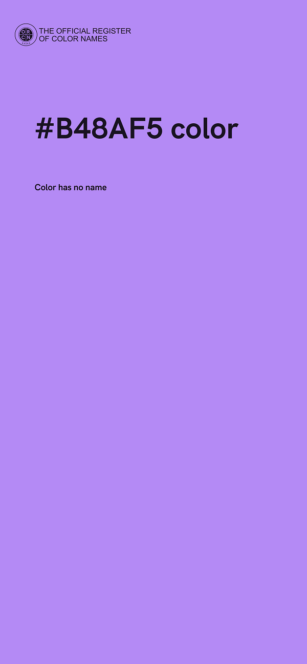 #B48AF5 color image