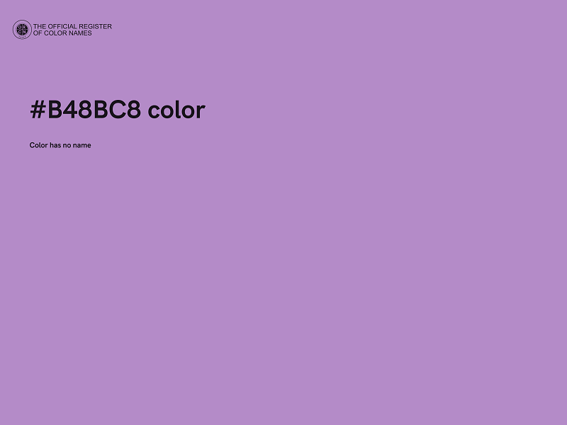 #B48BC8 color image
