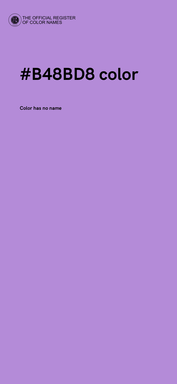 #B48BD8 color image