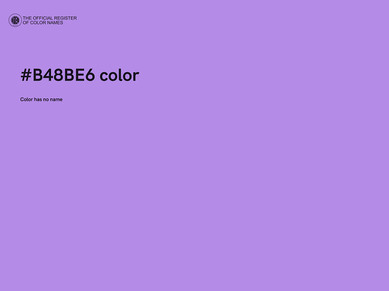 #B48BE6 color image