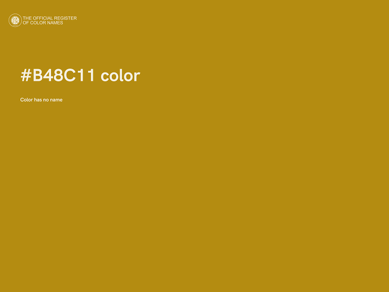 #B48C11 color image