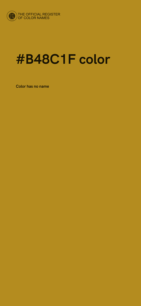 #B48C1F color image