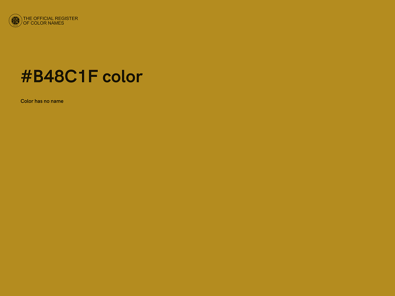 #B48C1F color image