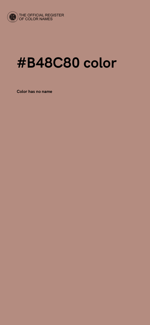 #B48C80 color image