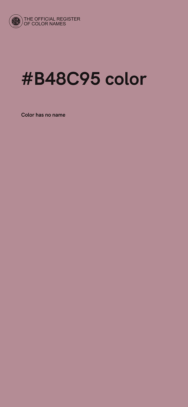 #B48C95 color image