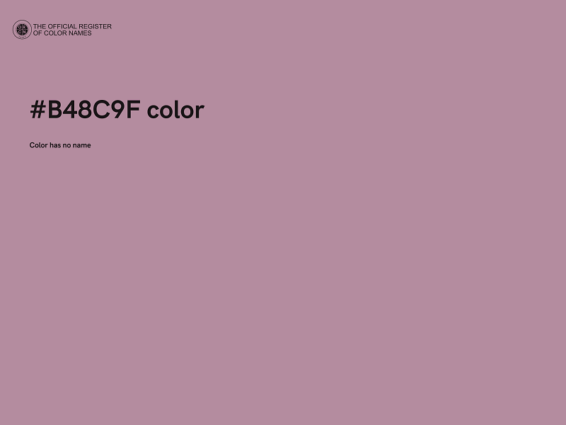 #B48C9F color image