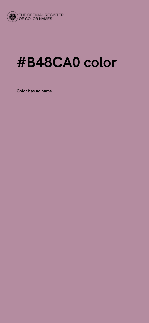 #B48CA0 color image