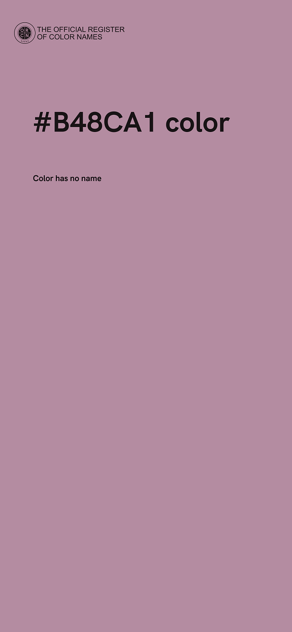 #B48CA1 color image