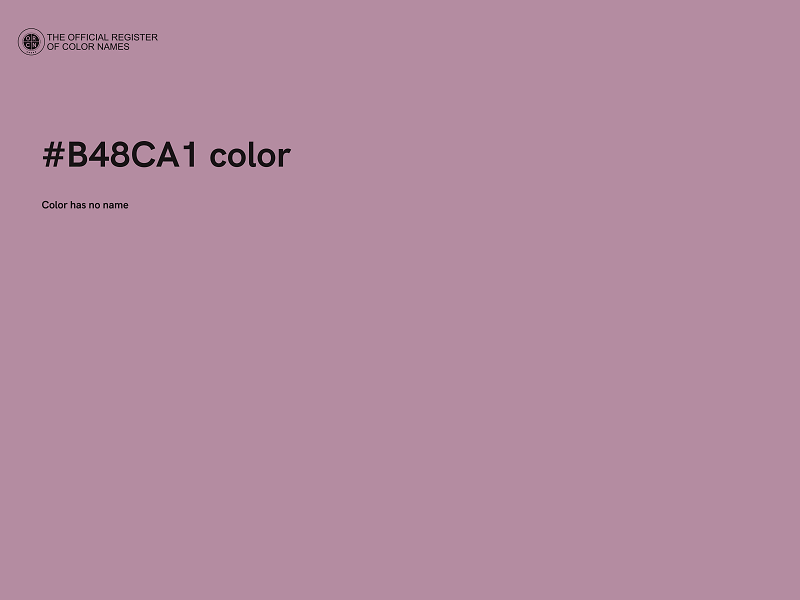 #B48CA1 color image