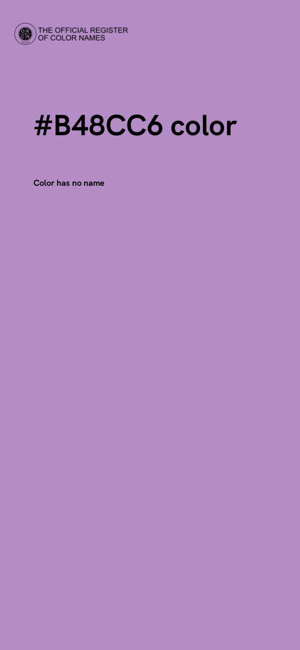 #B48CC6 color image