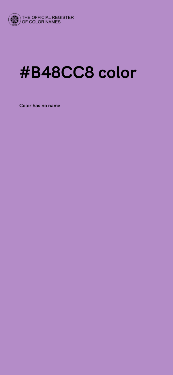 #B48CC8 color image
