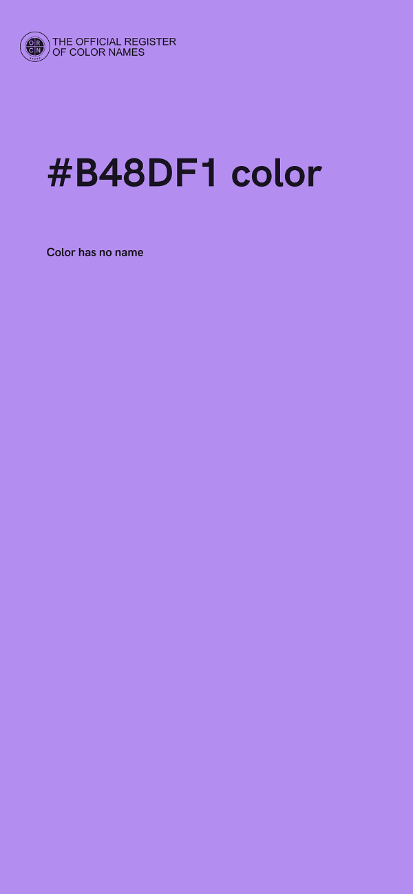 #B48DF1 color image