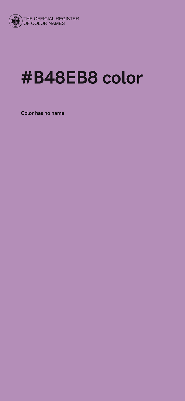 #B48EB8 color image