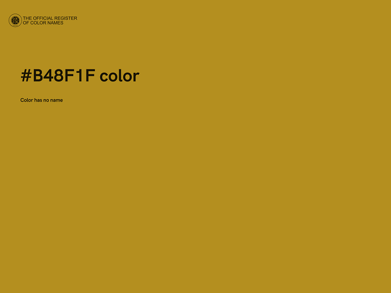 #B48F1F color image