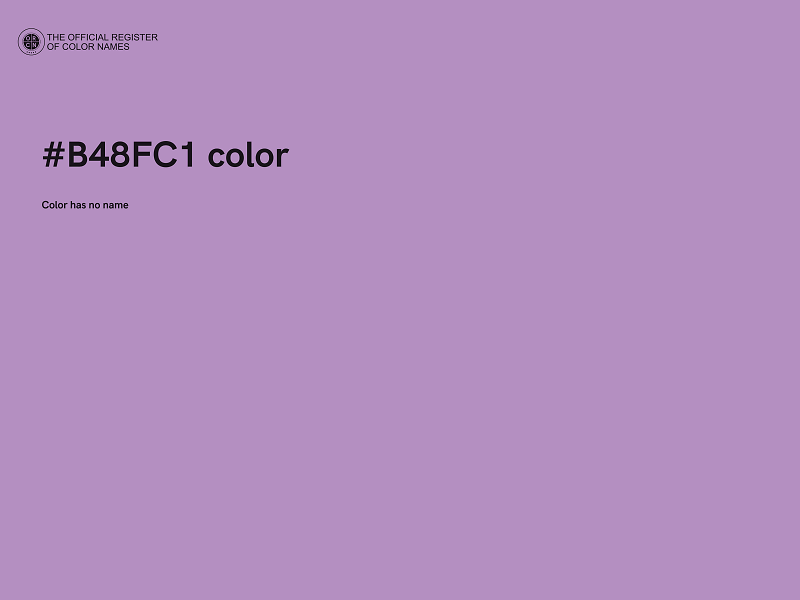 #B48FC1 color image