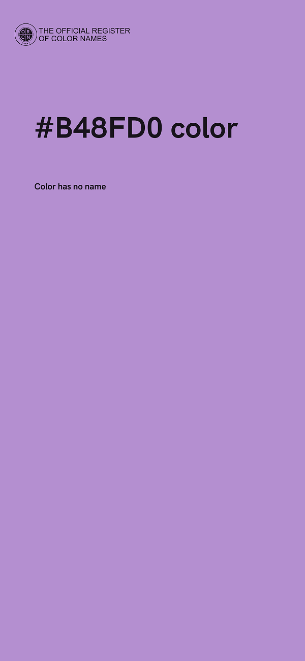 #B48FD0 color image