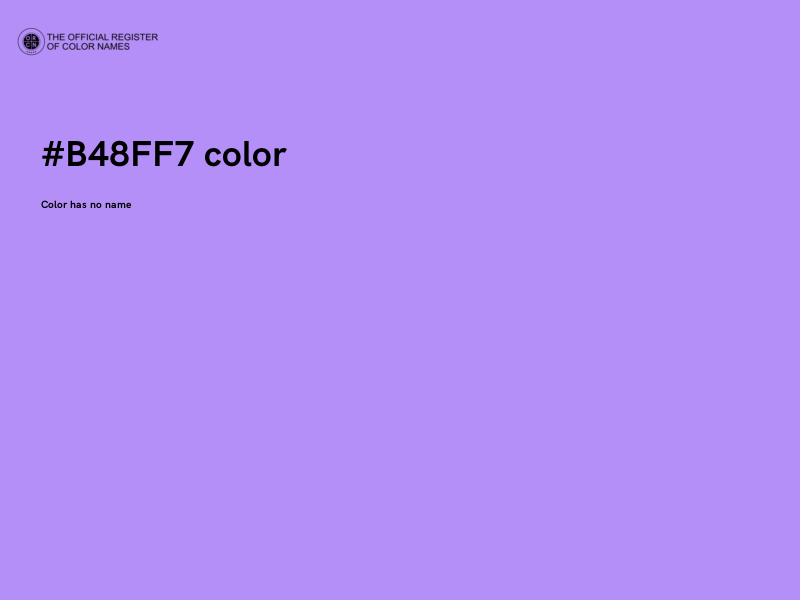 #B48FF7 color image