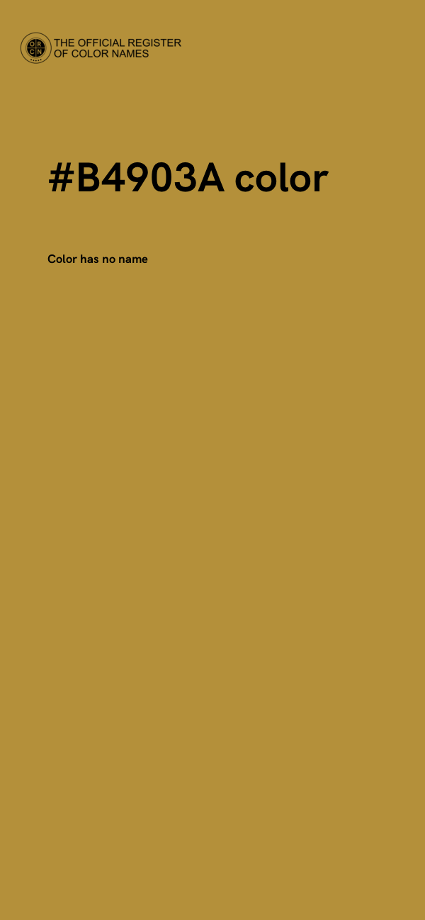 #B4903A color image