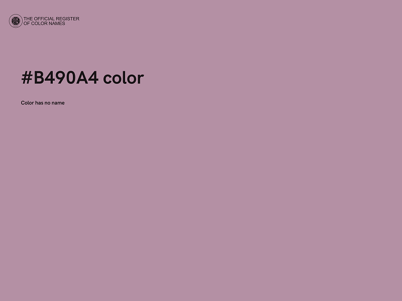 #B490A4 color image