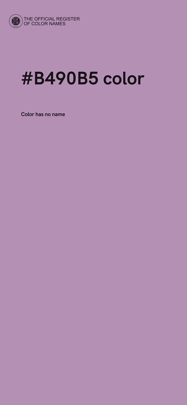 #B490B5 color image