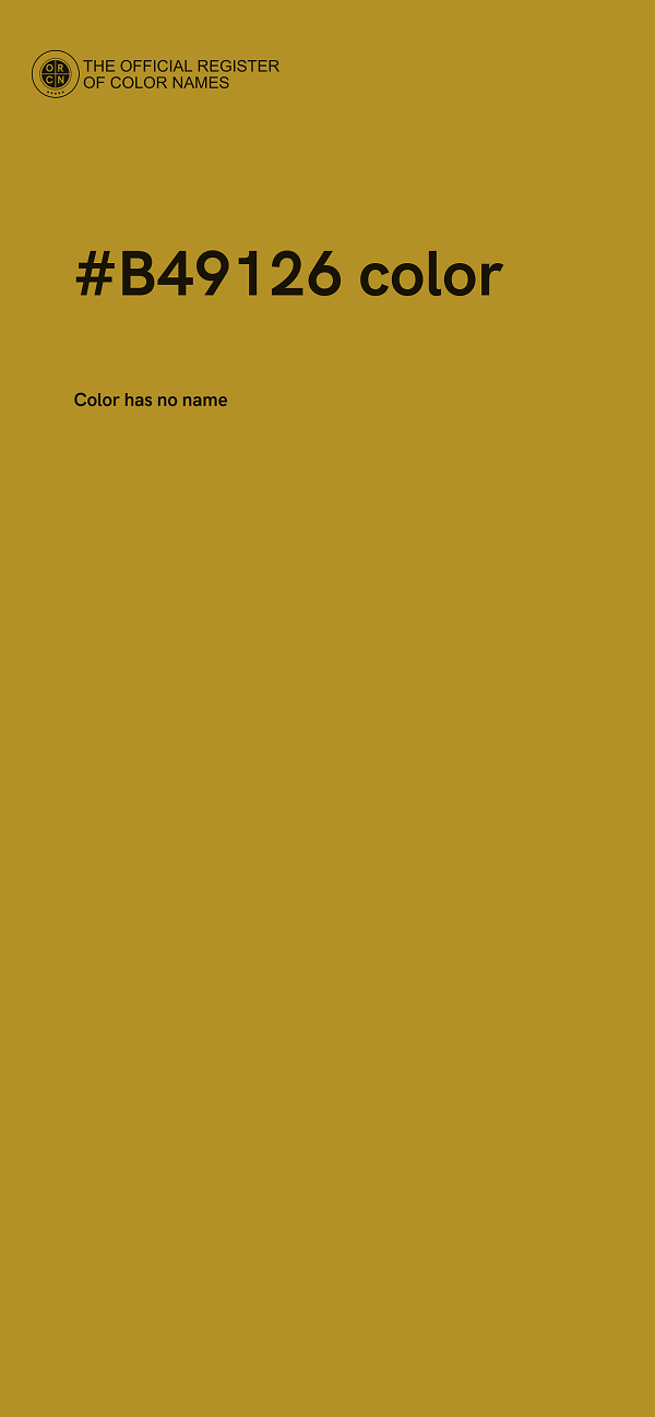 #B49126 color image