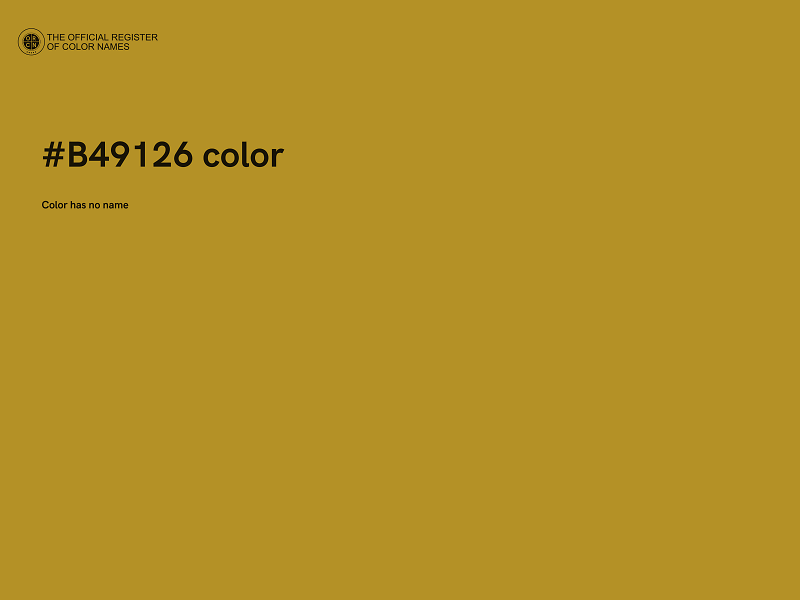 #B49126 color image
