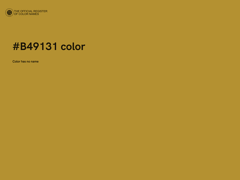 #B49131 color image